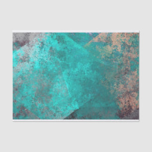 abstract turquoise teal grunge texture background tissue paper