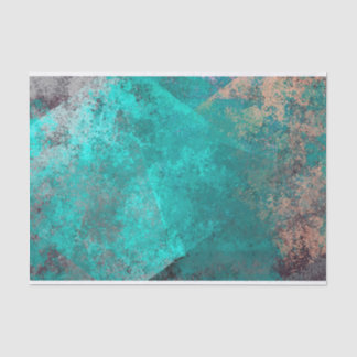 abstract turquoise teal grunge texture background tissue paper