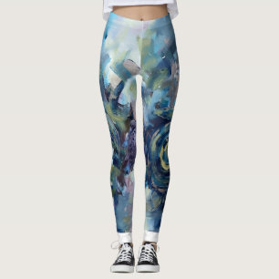 Abstract Turtle Leggings