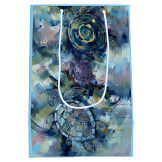 Abstract Turtle Medium Gift Bag