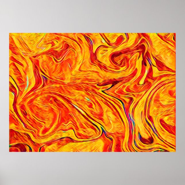 Abstract twirl waves texture backgruond. Bright co Poster (Front)