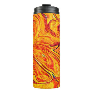 Abstract twirl waves texture backgruond. Bright co Thermal Tumbler