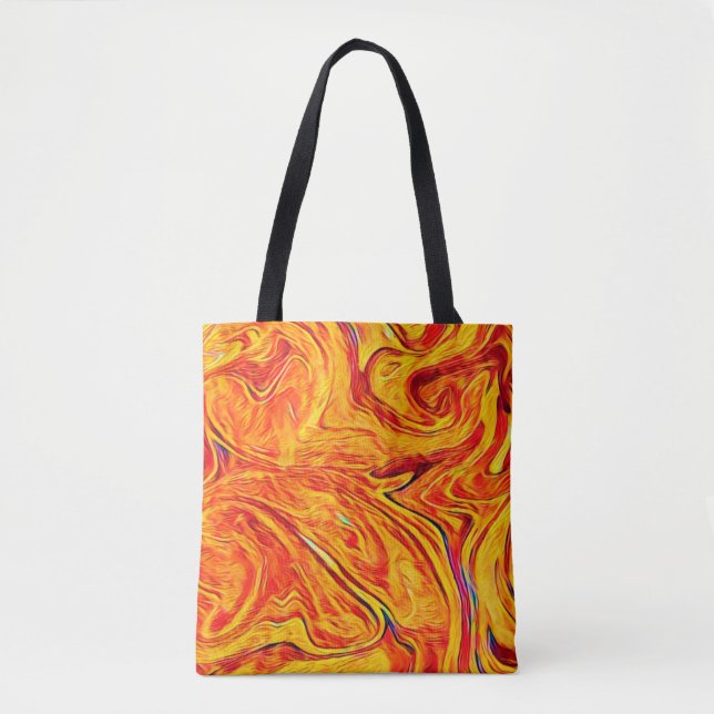 Abstract twirl waves texture backgruond. Bright co Tote Bag (Front)