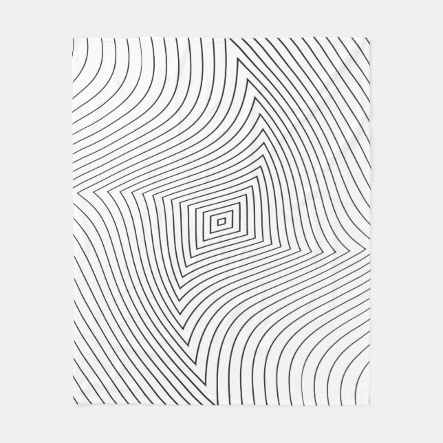 Abstract twisted background. Lines of variable thi Fleece Blanket (Front)