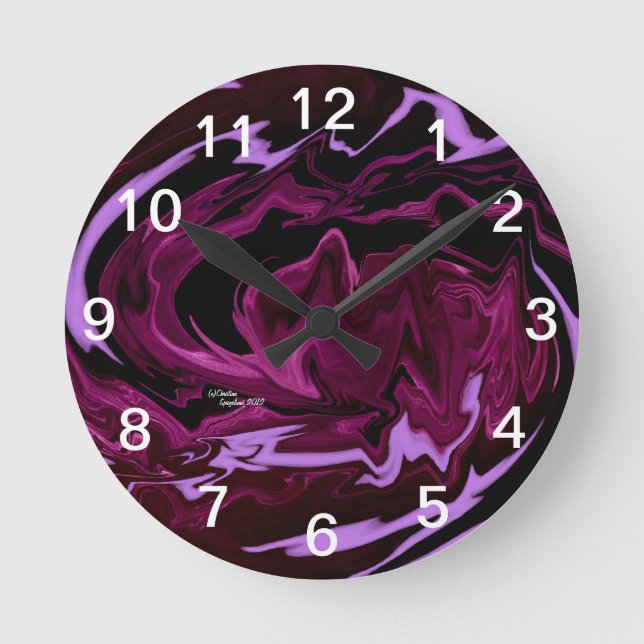 Abstract Tye Dye Wall Clock (Front)