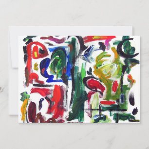 Abstract "Typical Day" Invitation