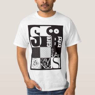 Abstract Typography T-Shirt