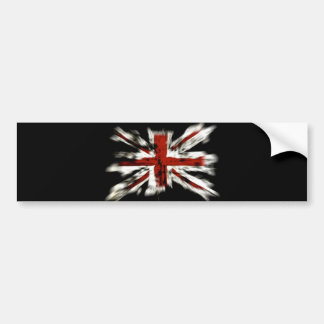 Abstract UK Flag Bumper Sticker