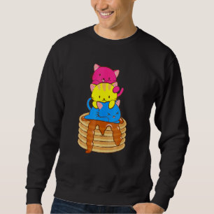 -Abstract Un Deux-Trois Cat-French-Kitty 3 Sweatshirt