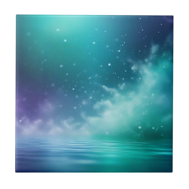 Abstract Underwater Scene Tile (Front)