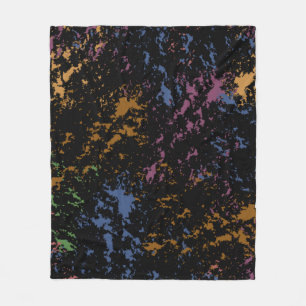 Abstract Uneven Pattern Fleece Blanket