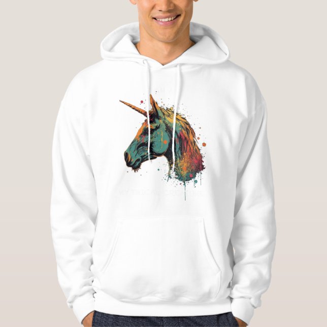 Abstract Unicorn Hoodie (Front)