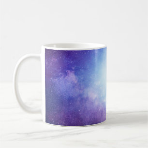Abstract universe smoke stars coffee mug