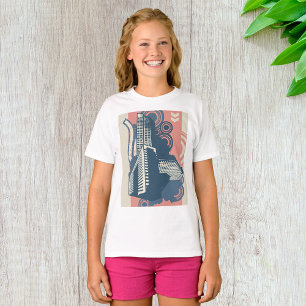 Abstract Urban Background Girls T-Shirt