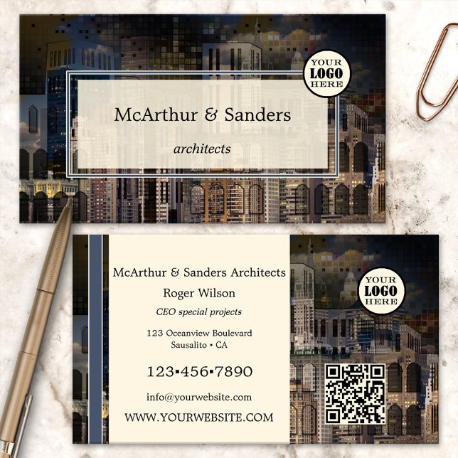 Abstract Urban Design Logo Architect Business Card (Creator Uploaded)