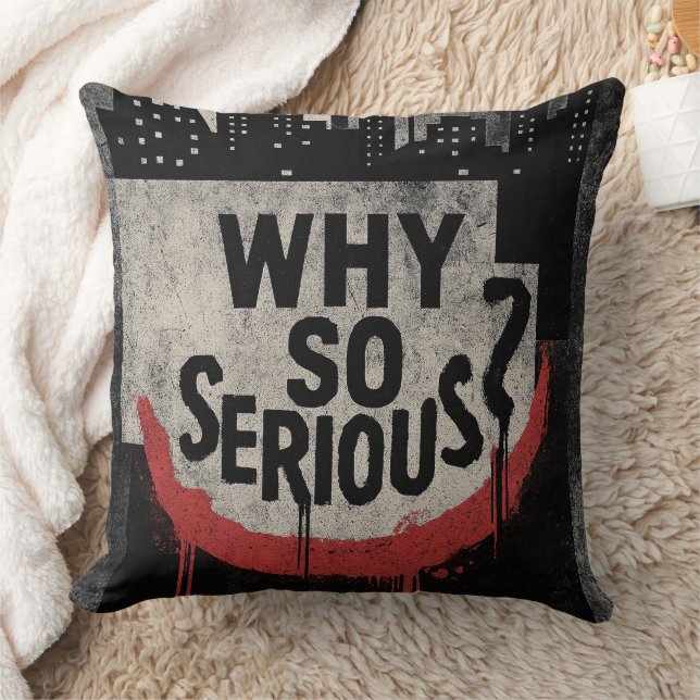 Abstract Urban Grin Art Cushion (Blanket)