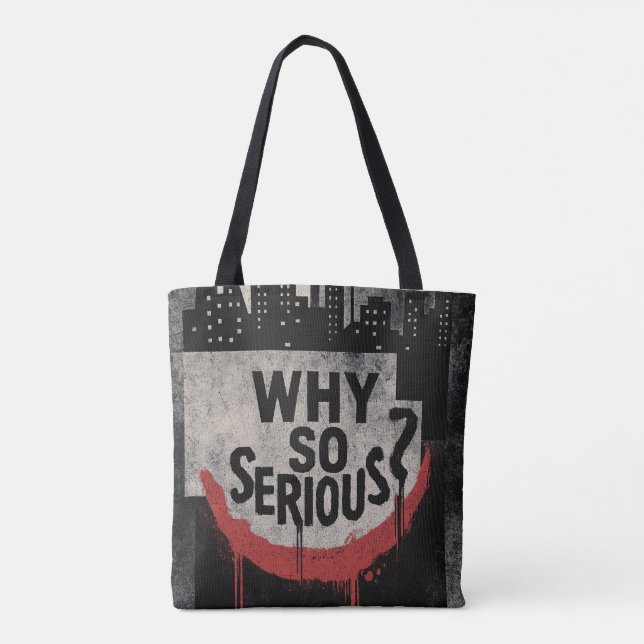 Abstract Urban Grin Art Tote Bag (Back)