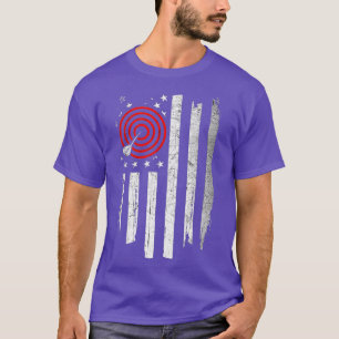 Abstract US Flag Darts Artwork - Darts T-Shirt
