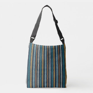 Abstract Vertical Lines pattern Crossbody Bag