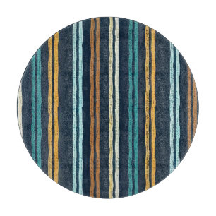 Abstract Vertical Lines pattern Cutting Board