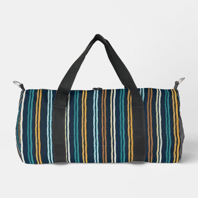 Abstract Vertical Lines pattern Duffle Bag (Front)
