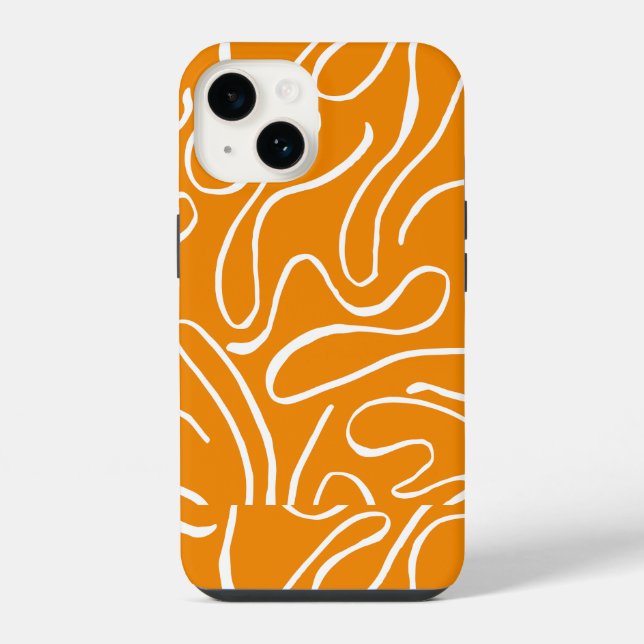 Abstract Vibes Pattern iPhone Case (Back)