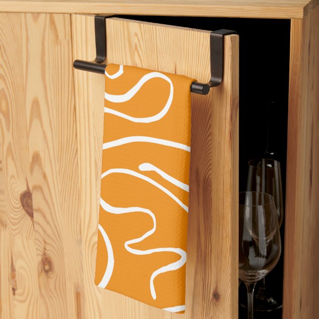 Abstract Vibes Pattern Tea Towel (Thirds Fold)