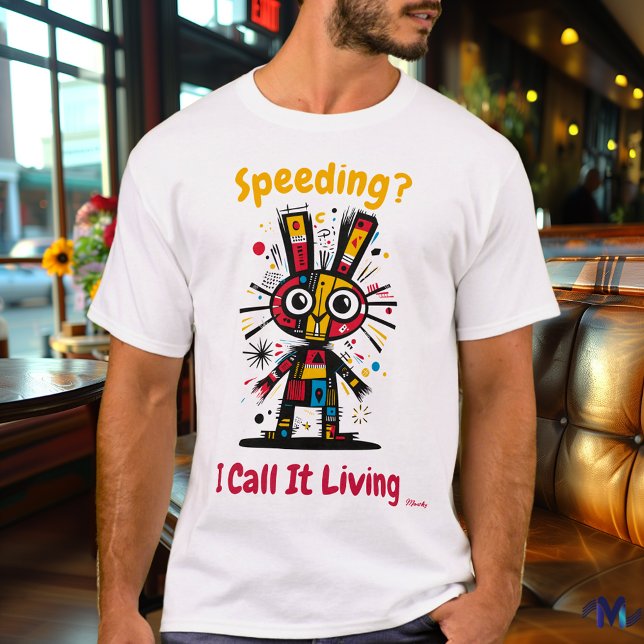 Abstract Vibrant Bunny Graphic T-Shirt (Creator Uploaded)