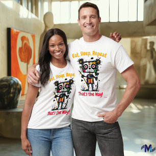 Abstract Vibrant Panda Graphic T-Shirt