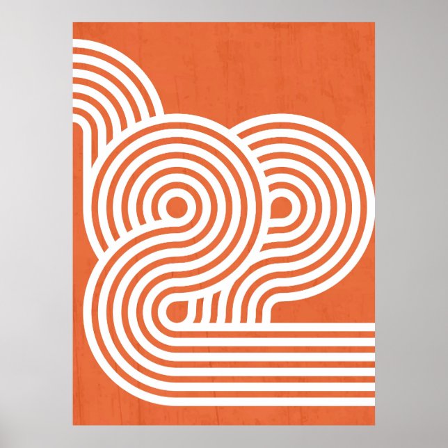 Abstract Vibrant Rhythms Poster (Front)