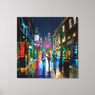 Abstract Vibrant Street Scene Color Print