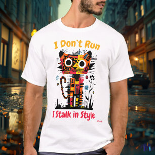 Abstract Vibrant Tiger Graphic T-Shirt