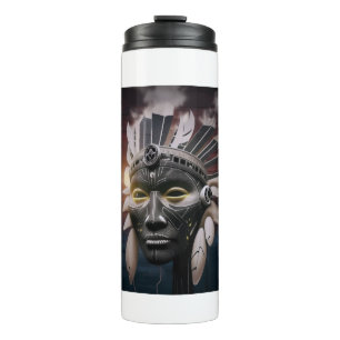 Abstract View Of Native American Chief Thermal Tumbler
