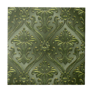 Abstract Vintage Aluminium Pattern Tile