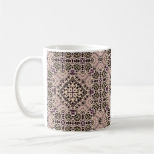abstract vintage background coloured mosaic symmet coffee mug