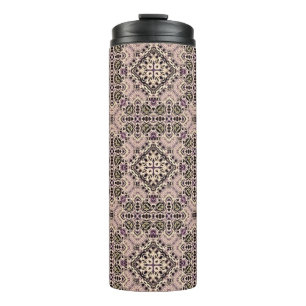 abstract vintage background coloured mosaic symmet thermal tumbler