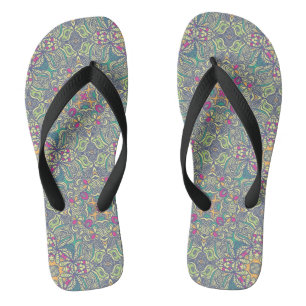 Abstract vintage background flip flops