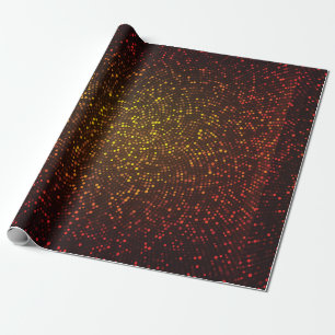 Abstract vintage background. Glowing mosaic of cir Wrapping Paper