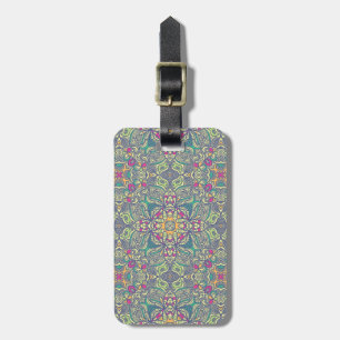 Abstract vintage background luggage tag