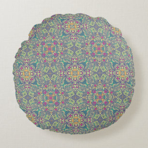 Abstract vintage background round cushion