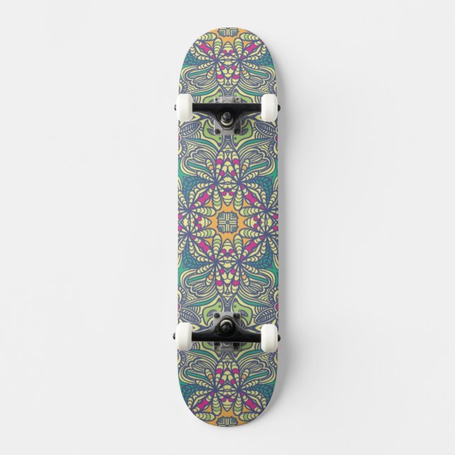 Abstract vintage background skateboard (Front)