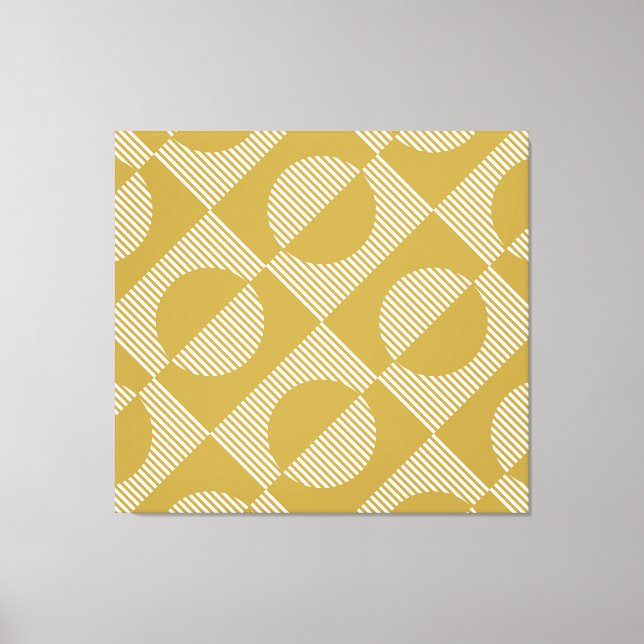 Abstract Vintage Geometric Seamless Canvas Print (Front)