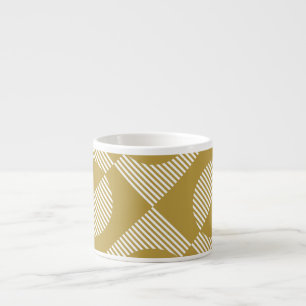 Abstract Vintage Geometric Seamless Espresso Cup
