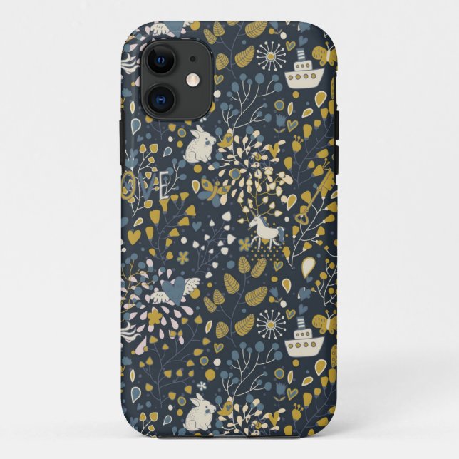 Abstract vintage pattern Case-Mate iPhone case (Back)
