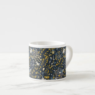 Abstract vintage pattern espresso cup