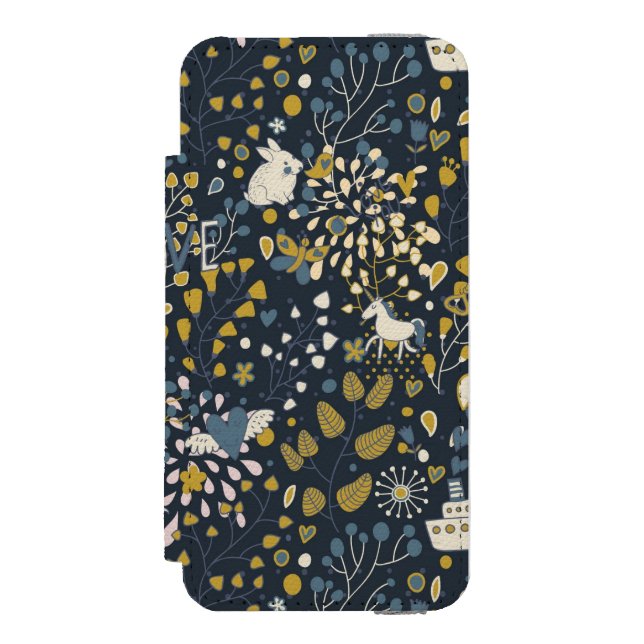 Abstract vintage pattern incipio iPhone wallet case (Folio Front)