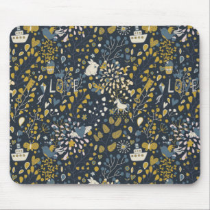 Abstract vintage pattern mouse mat