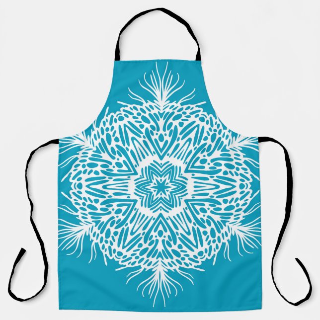Abstract vintage pattern of creative snowflake. Is Apron (Front)
