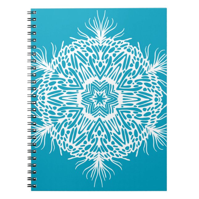 Abstract vintage pattern of creative snowflake. Is Notebook (Front)