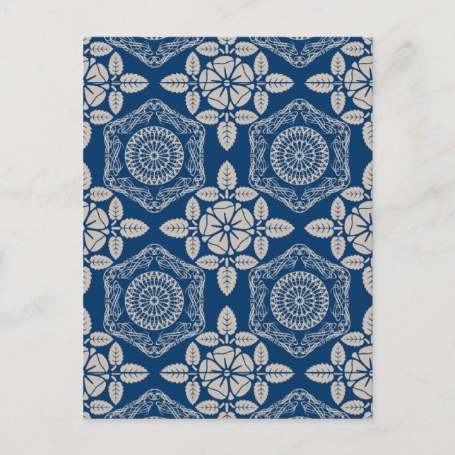 Abstract vintage pattern postcard (Front)